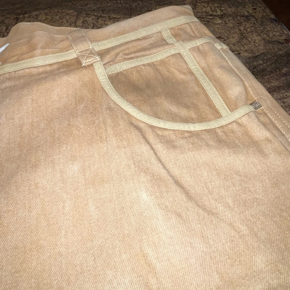 Hip Hop History Platinum Line Tan Jeans Men’s 42x33 Y2K‎ Streetwear Embellished